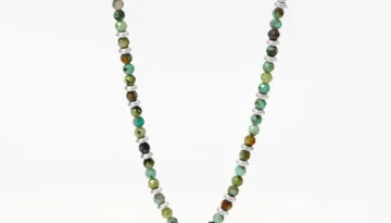 African Turquoise Stone Necklace for Healing & Spiritual Growth